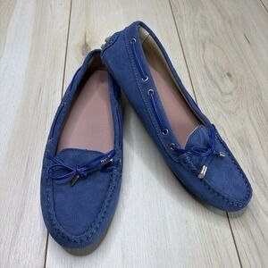 SACOOR Brothers Women's 39 8.5 - BLUE SUEDE DRIVING Moccasins / LOAFERS
